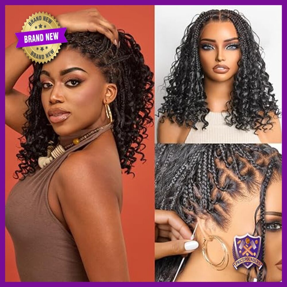 14 Inch Full Lace Wig 200% Density Bohemian Curls Flexi-Fit Cap